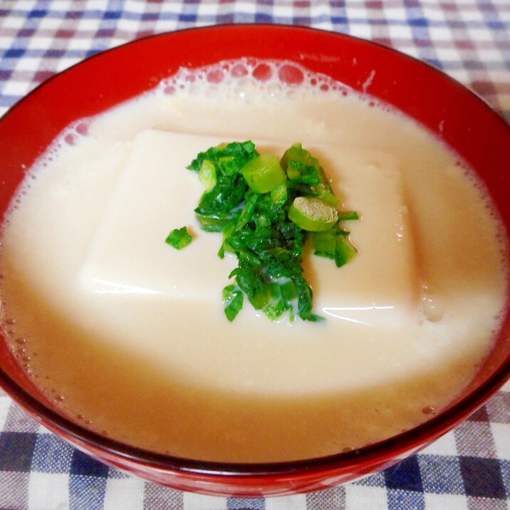 豆腐の豆乳スープ